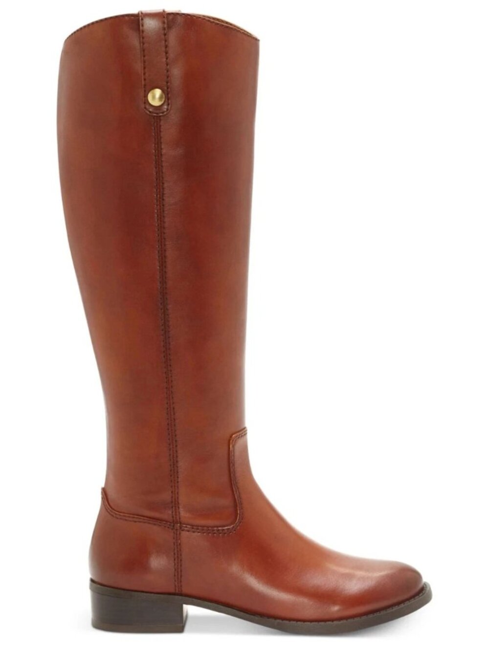 I.N.C. Brown Leather Round Toe Zip-Up Boots Women’s Size 5.5 M NWT - Picture 2 of 4